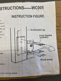 Step on mobile bench wheels.