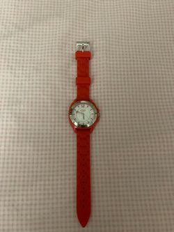 Coach Red Rubber Strap Women's Watch