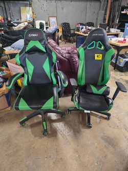 2 older game chairs, the older one is $10, the one that looks newer is $20