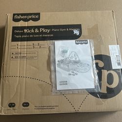 Fisher-Price Deluxe Kick 'n Play Piano Gym and Maracas unopened box new 