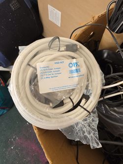 12 ft coaxial 7 ft coaxial jumper cable 2 way splitter