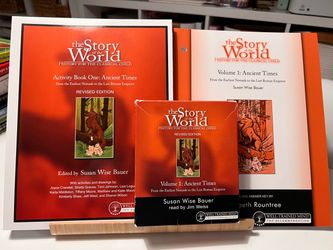 Story of the World Vol. 1 - Activity Book + Tests and answer key + Audiobook CDs - LIKE NEW!