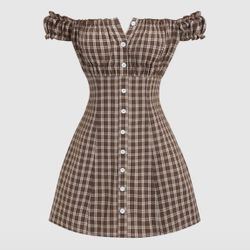 brown dress