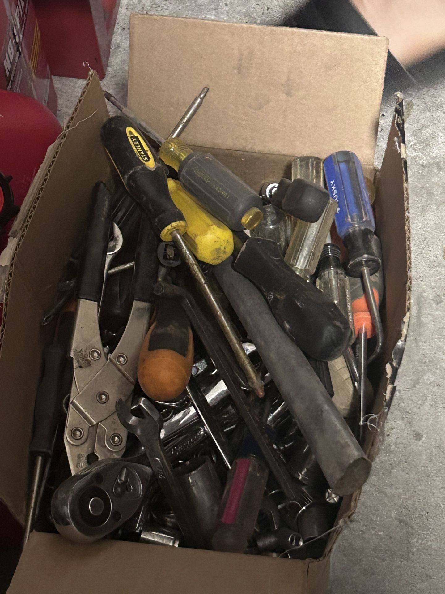 Box Of Miscellaneous Tools