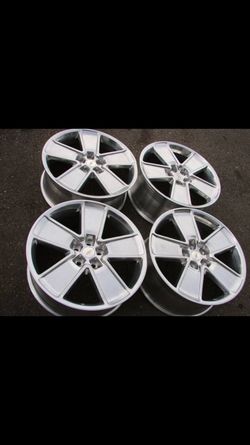 {|}{|}{|} 21" CHEVY CAMARO HIGH POLISHED STAGGERED WHEELS BRAND NEW {|}{|}{|}