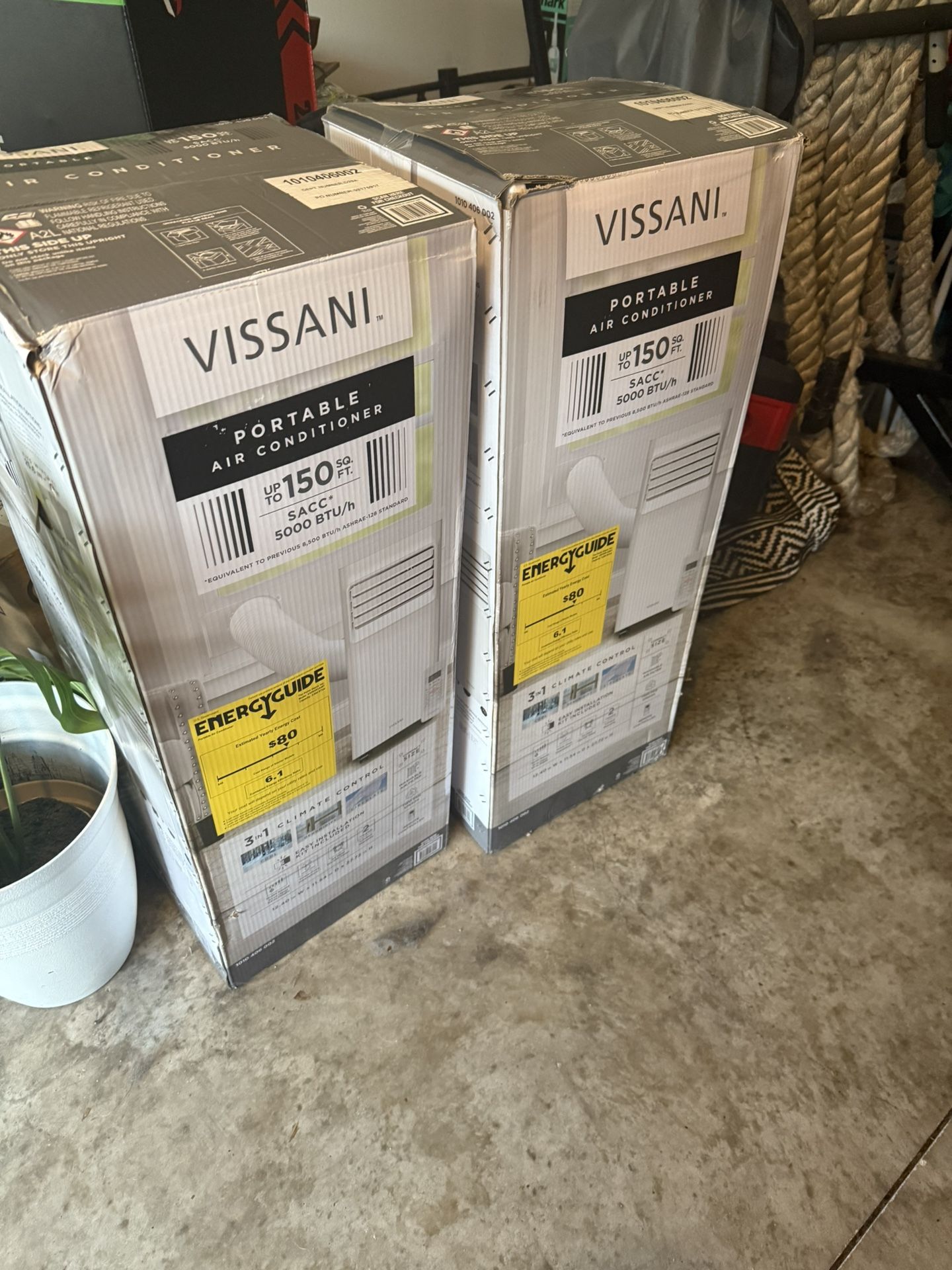 2 New Vissani Portable Air Conditioner 