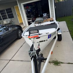 12 Ft Aluminum Boat With Optional Trailer 
