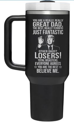 Trump 'Great Dad' Novelty Travel Tumbler