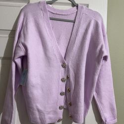 OVersized SMALL CUTE SUMMER CARDIGAN PRETTY COLOR SOFT $30