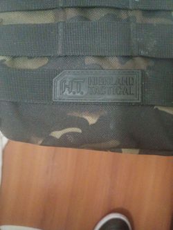 Highland Tactical Camo MOLLE Bag