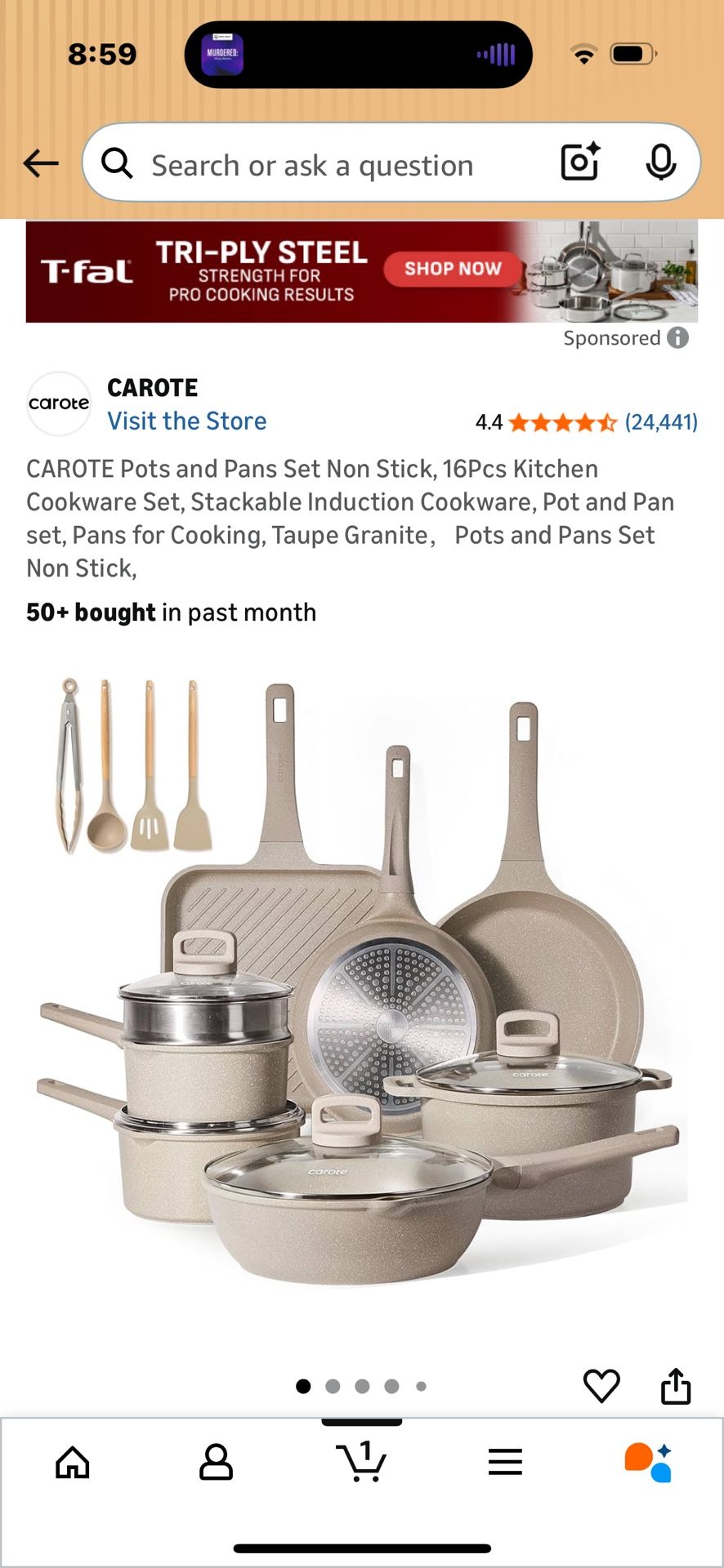 Carote Pots And Pans Set 