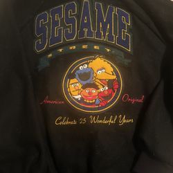 Sesame Street Men’s Wool Jacket Vintage 90’s XL
