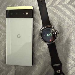 Pixel 6 And pixel Watch 2 