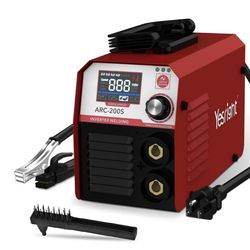 YesRight ARC200S Stick Welder Machine, 110V 200A MMA Welding, Portable, IGBT Digital Display