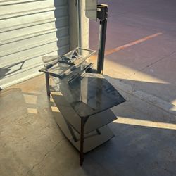 Tv Stand With Glass Shelves