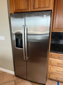 GE Stainless Steel Side-by-Side Refrigerator