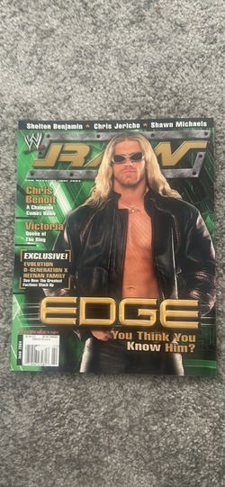 WWE RAW MAGAZINE JUNE 2004 w/UNDERTAKER & KANE Eddie Guerrero 2 Sided POSTER WM