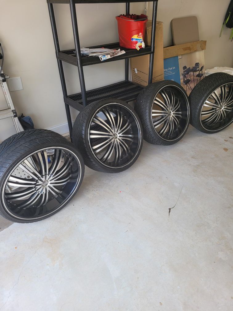 22" rims and tires