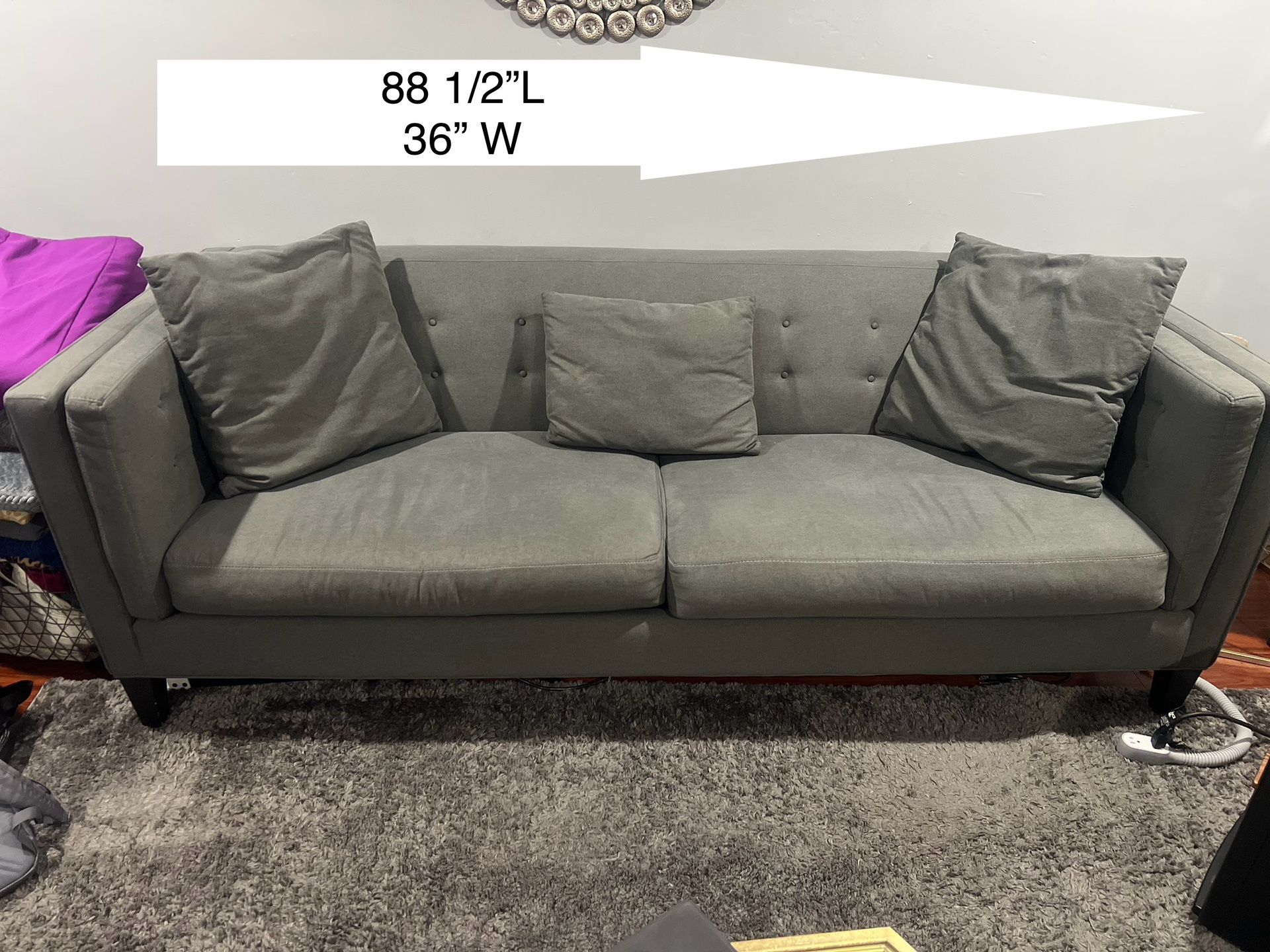 Grey Modern Couch