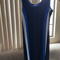 Royal-navy Blue Summer Casual Dress 