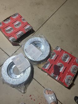 2011-2016 F250 Front Rotors Cross Drilled And Slotted