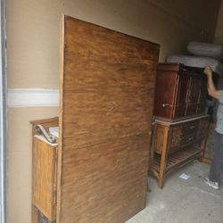 Solid Wood Dining Table Set – 8 Chairs