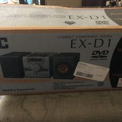Jvc Ex-d1 Dvd Audio Video Wood Cone Speakers Stereo Receiver Compact