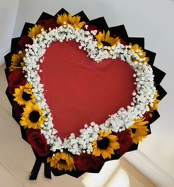 Burn Bouquet With Natural Roses