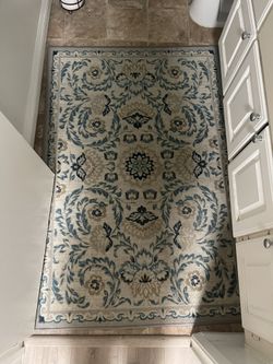 Blue Bathroom Rug