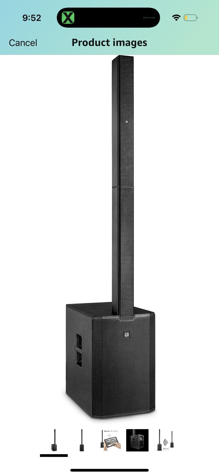 (2) LD Systems Maui 44 G2 Powered Column Array Speaker System with Subwoofer,Black