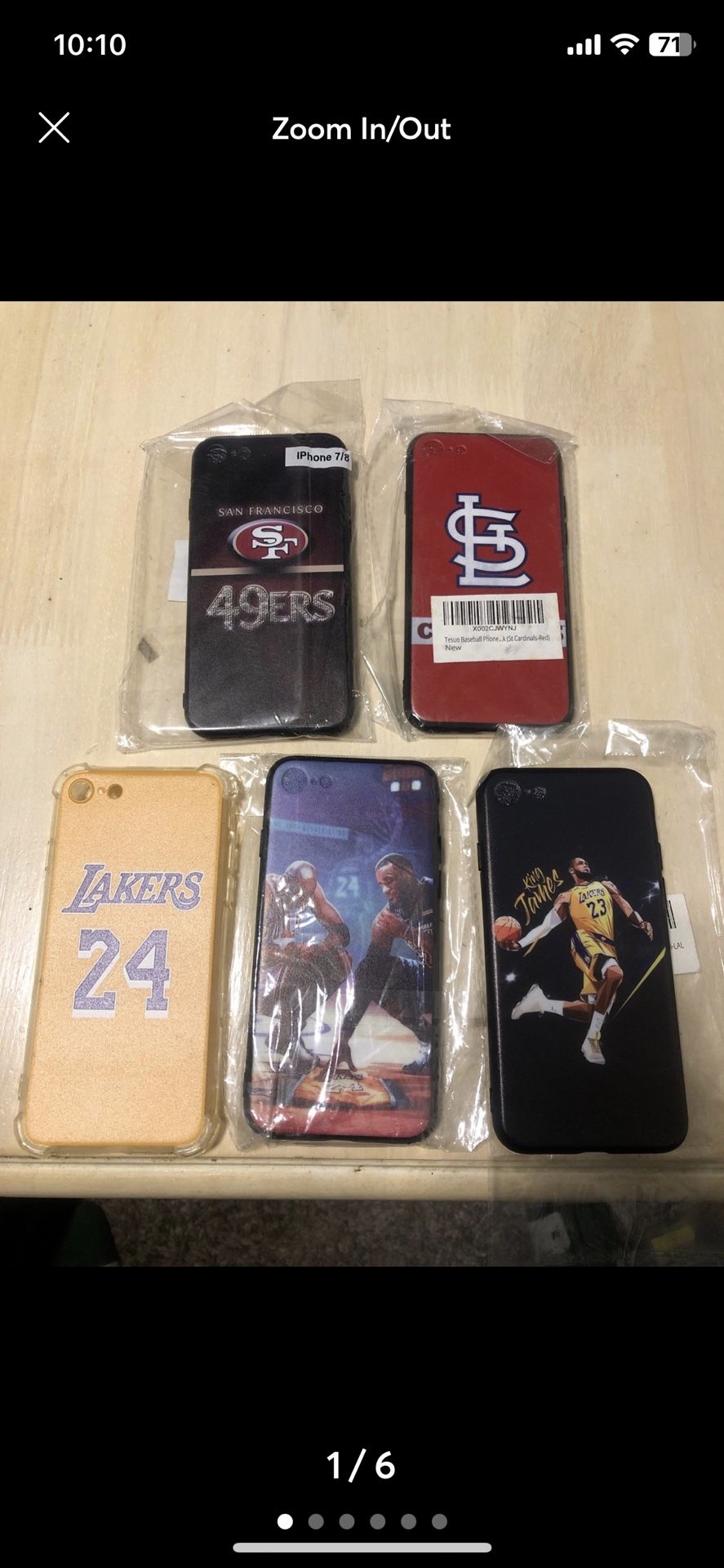 iPhone 7/8 phone cases. All five for $25