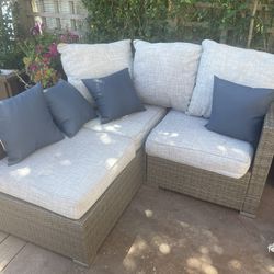 Patio Outdoor Sofa And Love Seat 