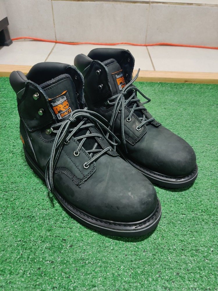 Timberland Pro 24/7 Work Leather Steel Toe Boots Shoes Zapatos Kutsu Botas

12M