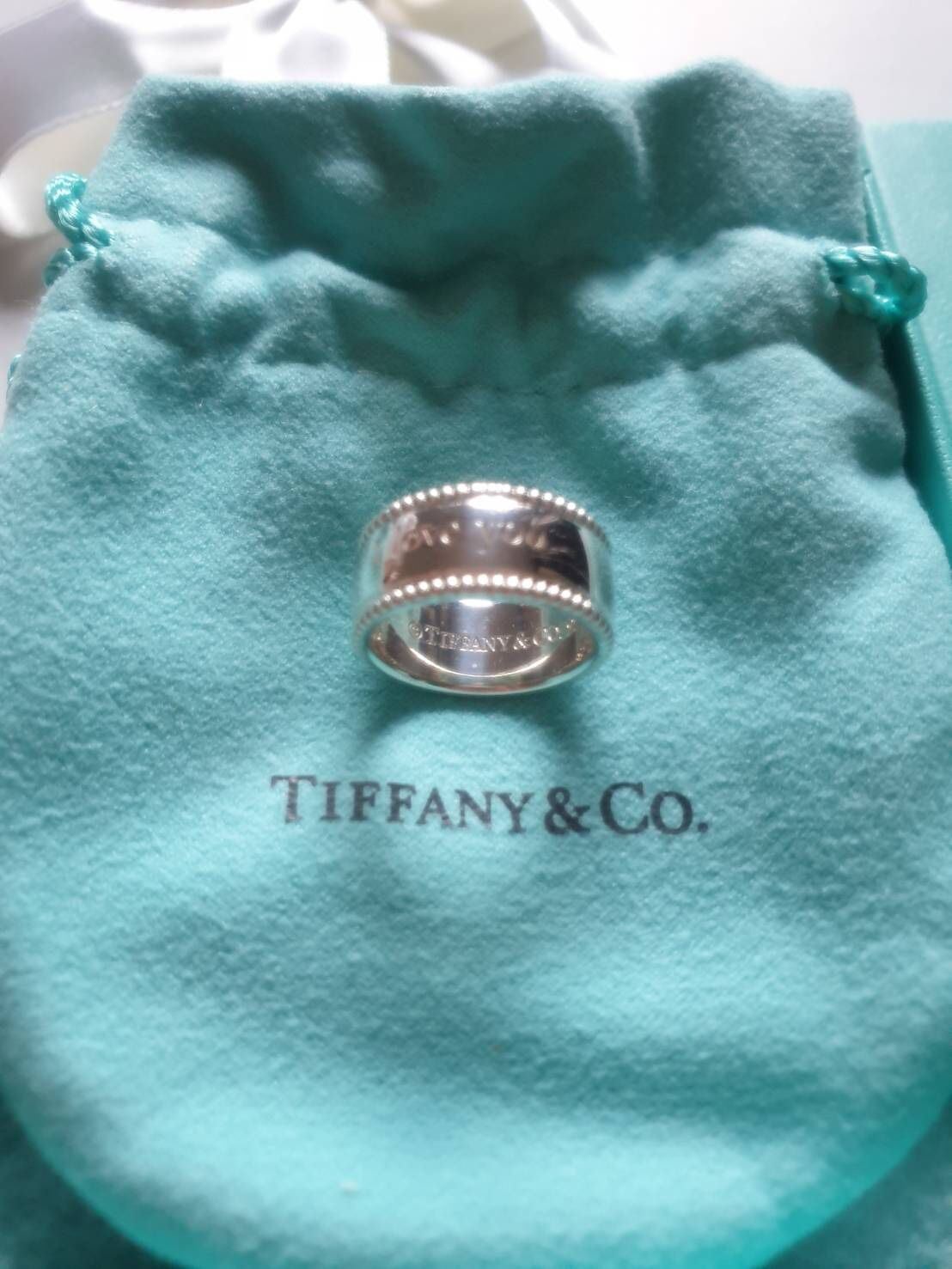 Authentic Tiffany & Co. I love you ring size 4, sterling silver