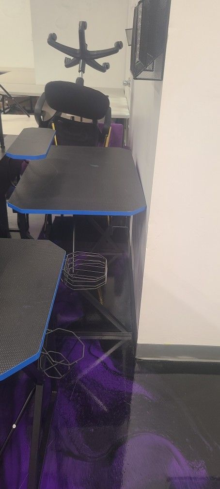 Desks, Chairs, Filing Cabinets And Monitors 