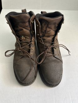 Worx men’s steel toe leather work boots 11