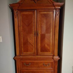 Solid wood armoire