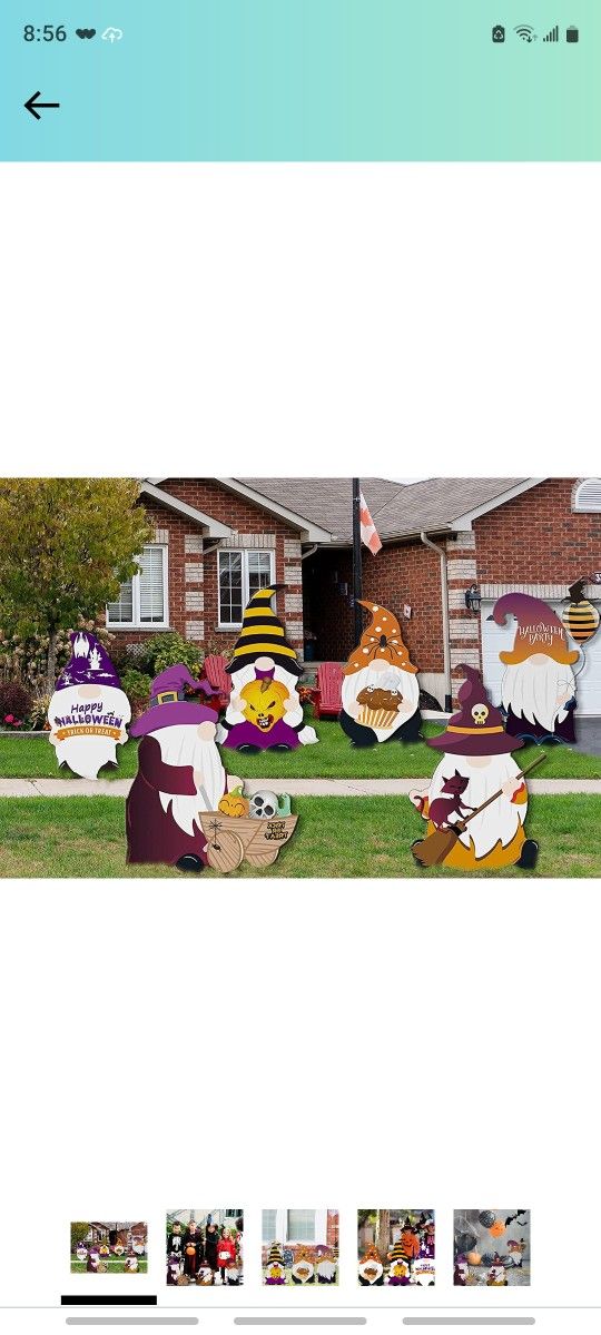 JOLIANN Yard Signs for Halloween Props Yard Stakes Tombstone Yard Sign Stakes for Halloween Decorations Outdoor Lawn Decor 6 Pack Yard Decorations (St
