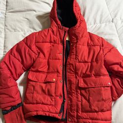 Red Winter Jacket Kids Size 8