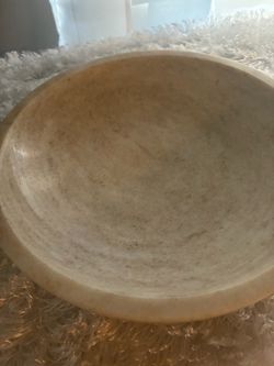 Handmade Marble Stoneware Fruit Bowl