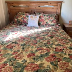 Queen Bed And Night Stand 