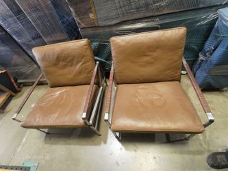 Vintage Antique Leather Easy Chairs by Fabricius and Kasthom