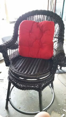Pier One indoor outdoor wicker swivel chair