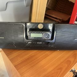 Sirius XM dock and play boom box