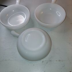 Vintage Milk Glass Pans