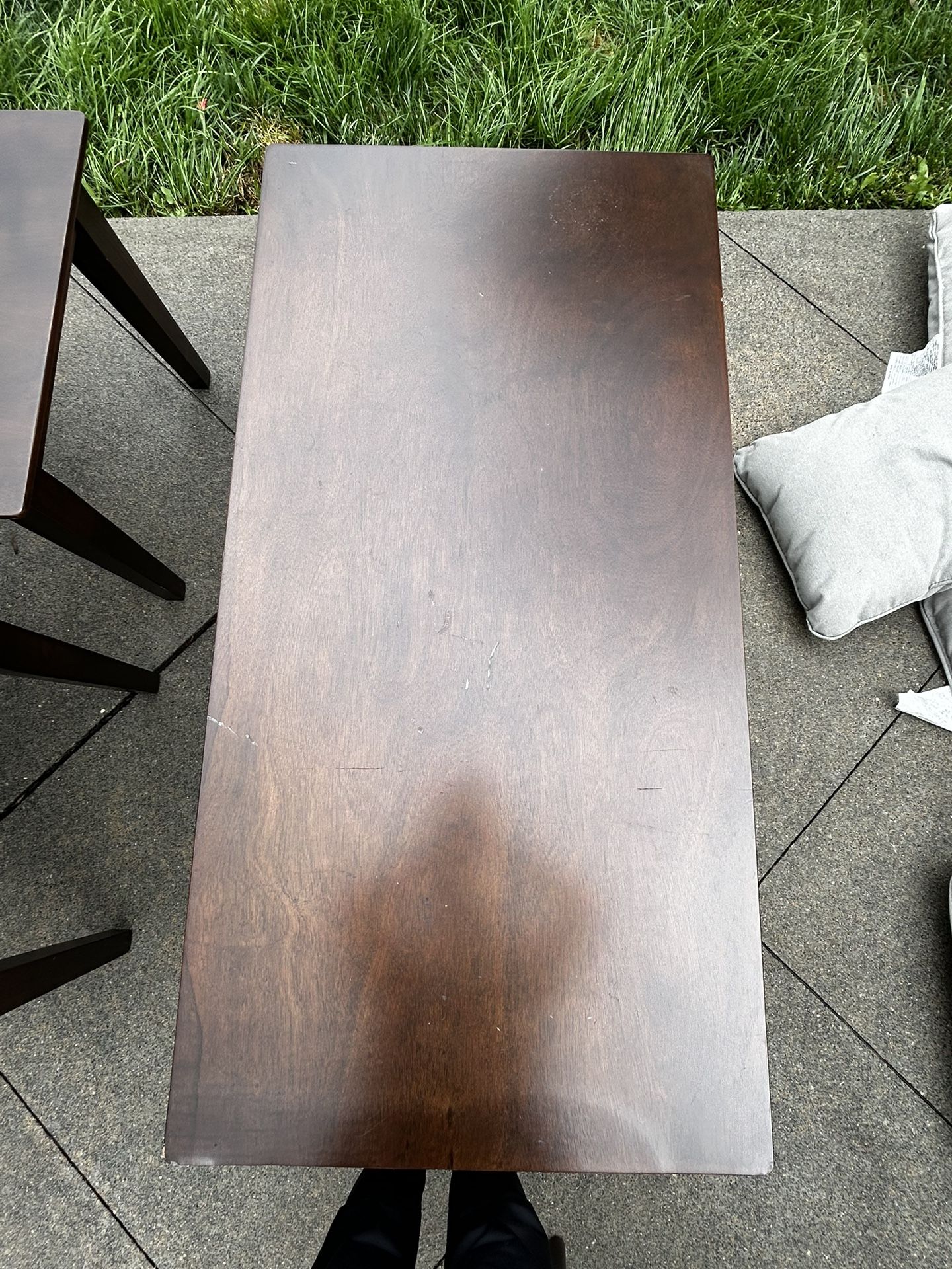Brown Coffee Table With 2 End Tables