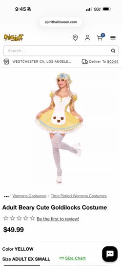 Goldilocks costume