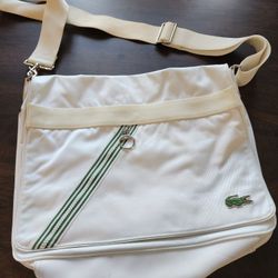 White Lacoste Sport Messenger Bag Cross Body *SEE OTHER LISTINGS* will Bundle For Less  