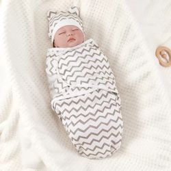 Organic Swaddle Sleep Sacks Newborn Ergonomic 0-3 Months Baby Blanket Wrap