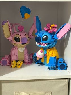 LEGO DISNEY STITCH AND ANGEL FIGURES